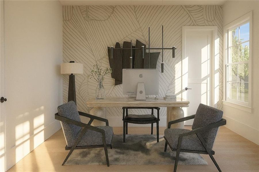 Furnished interior view inside a new home in Echo at Crabapple, Milton (Image 10).