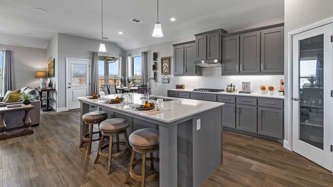 Furnished interior view inside a new home in Lakeview Pointe, Midlothian (Image 6).