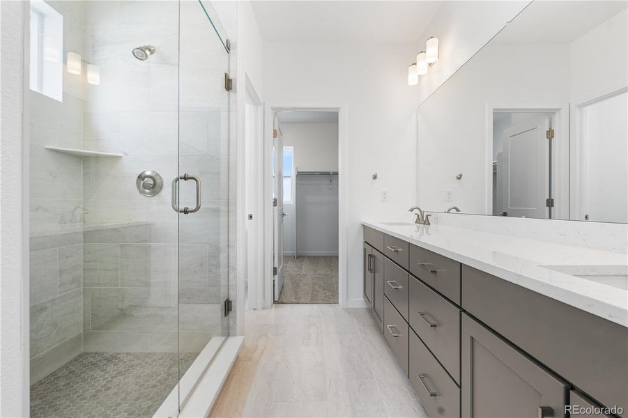 Furnished interior view inside a new home in Harmony at Solstice, Littleton (Image 15).