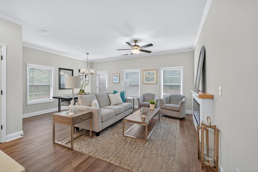 Furnished interior view inside a new home in Medlock Park, Austell (Image 13).
