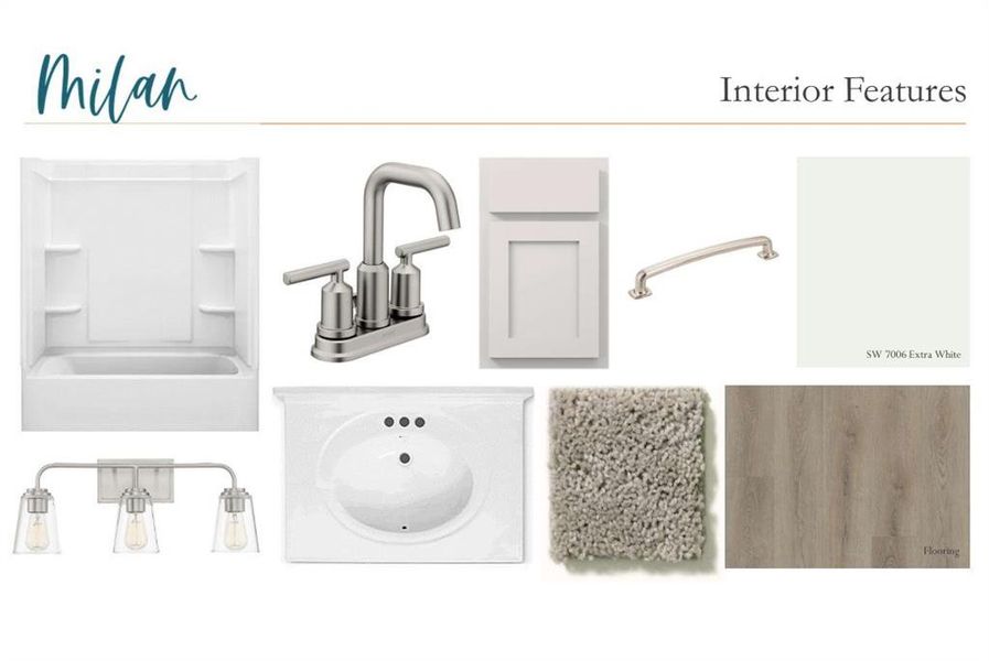 Sample of building materials used in homes in The Estates at Casteel, Bethlehem (Image 7).