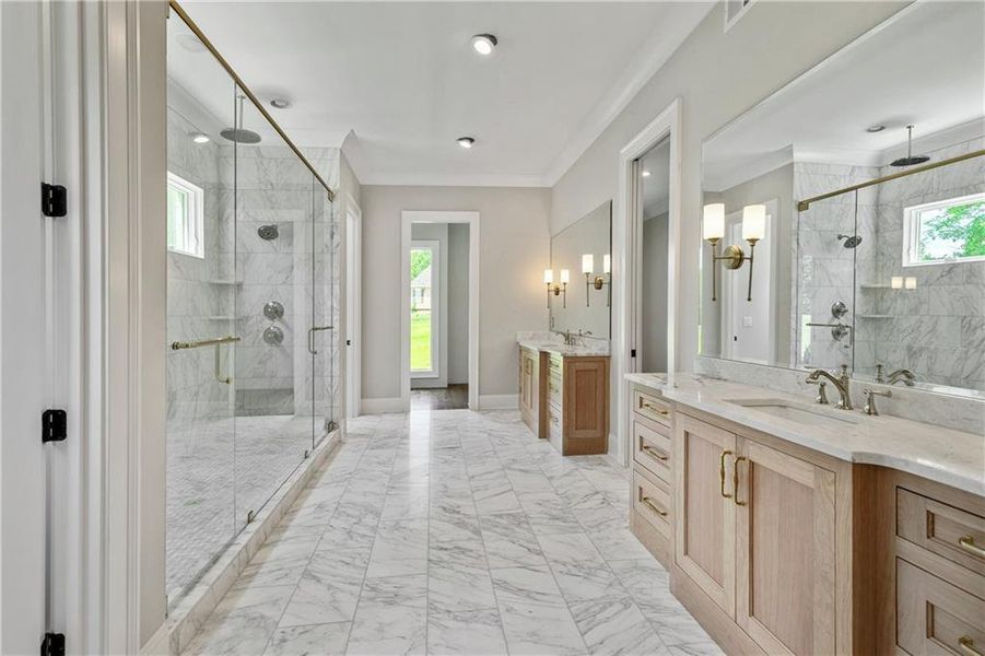 Furnished interior view inside a new home in , Newnan (Image 57).