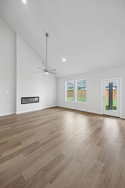 Living Room in the Winters home plan by Trophy Signature Homes – REPRESENTATIVE PHOTO