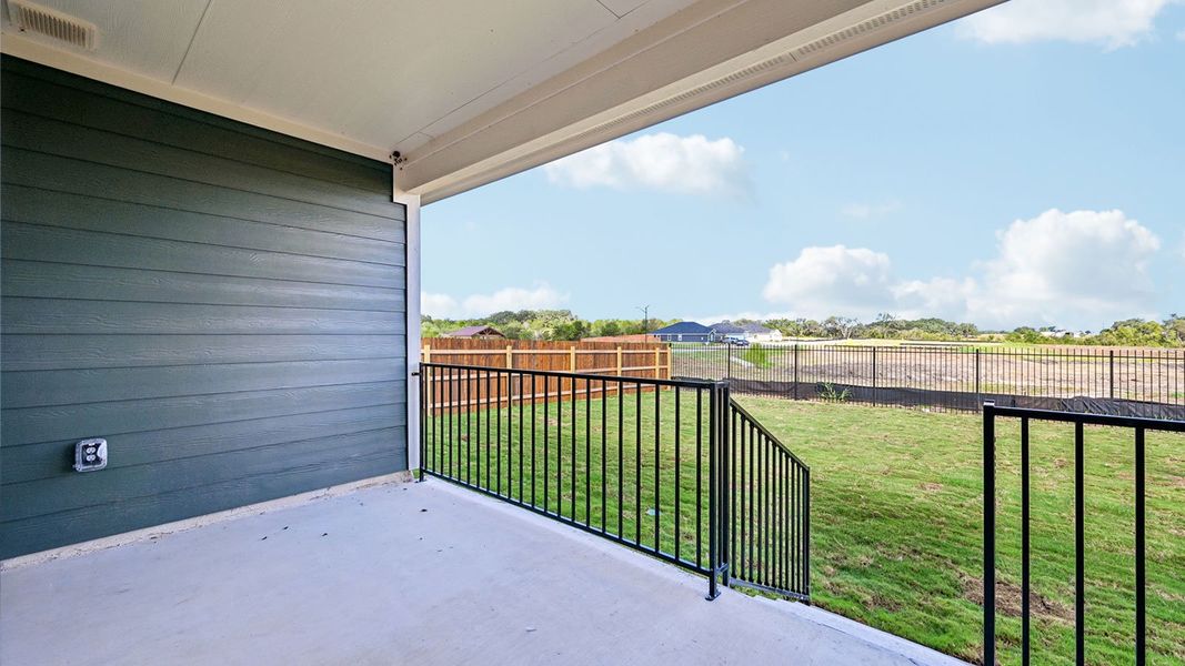 Exterior details and patio area of a home in Watermill, Uhland (Image 3). Exterior details and patio area of a home in Watermill, Uhland (Image 3).
