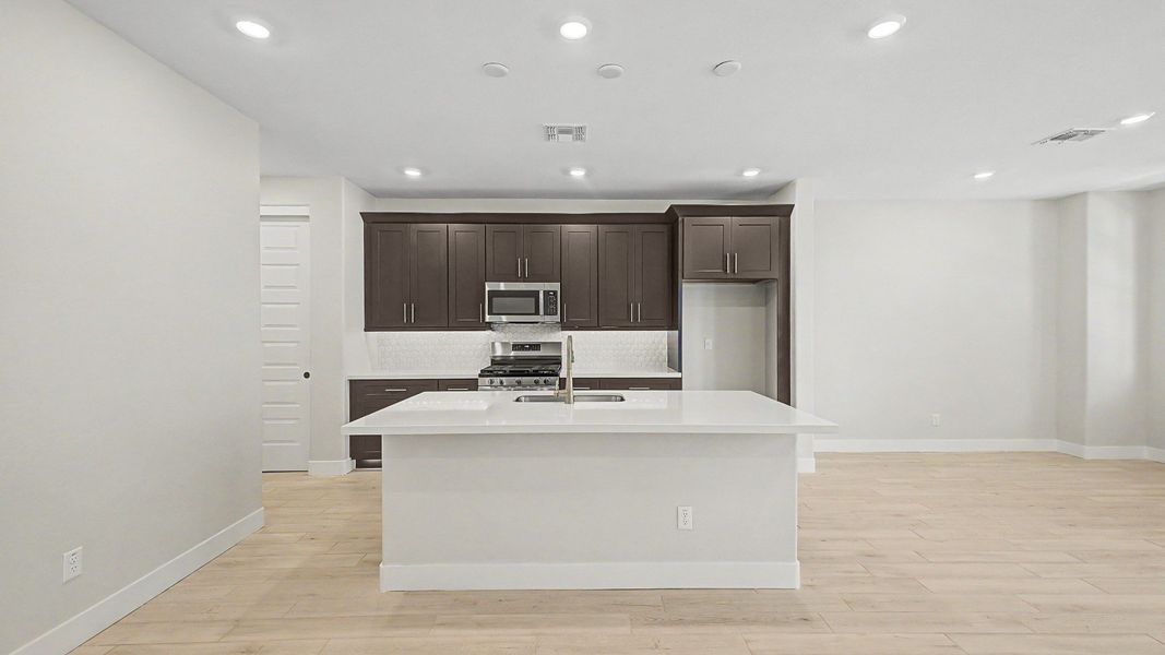 Representative furnished interior of a home built from the The Camille II by DRB Homes in Flora at Surprise City Center, Surprise (Image 8).