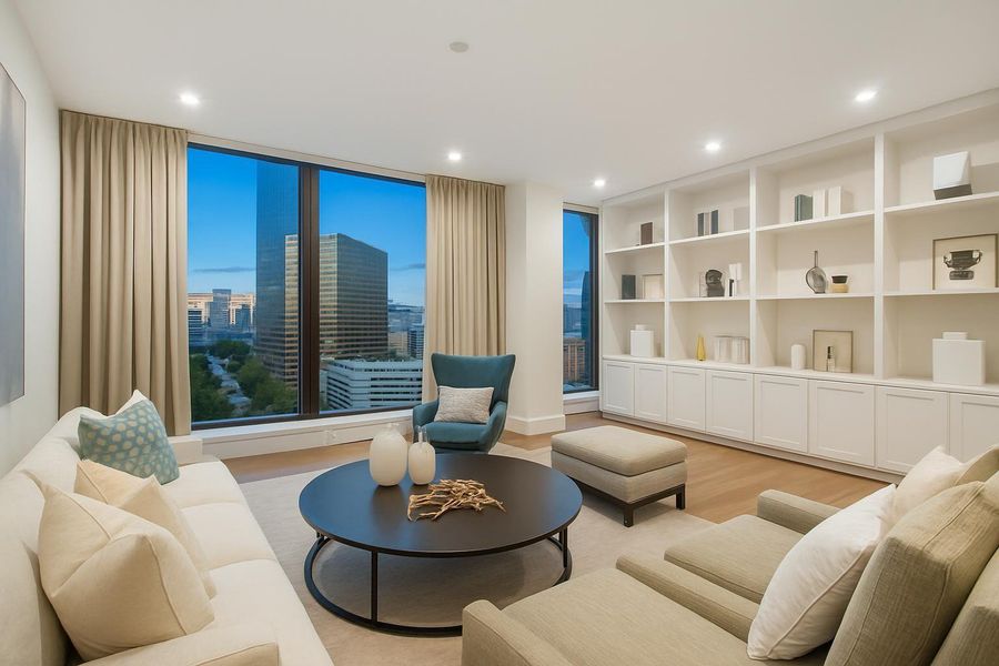 Living room with east facing view Living room with east facing view