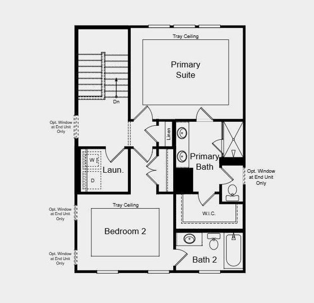 2D floor plan layout of this home in Chandler Run, Tucker, GA (Image 4).