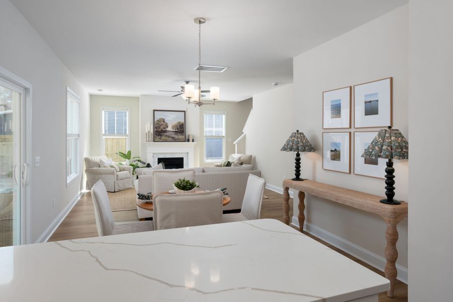 Furnished interior view inside a new home in Sawyer’s Run, Hampstead (Image 12).