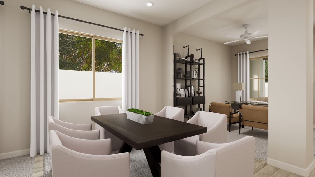 Representative furnished interior of a home built from the Sierra Plan 3509 by Tri Pointe Homes in Soleo, San Tan Valley (Image 7). Representative furnished interior of a home built from the Sierra Plan 3509 by Tri Pointe Homes in Soleo, San Tan Valley (Image 7).
