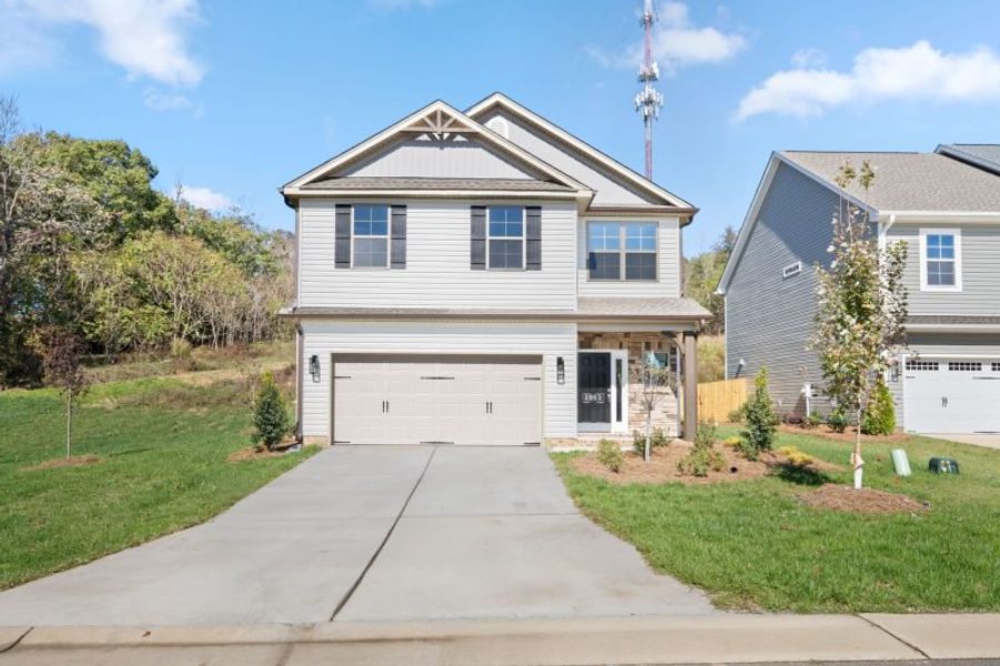 Front exterior of a new home in Miller's Reserve, Winston-Salem, NC, highlighting curb appeal (Image 30).
