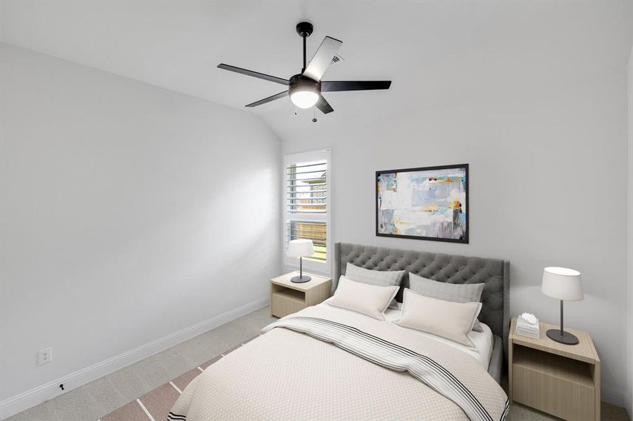 Furnished interior view inside a new home in Lovers Landing, Forney (Image 16).