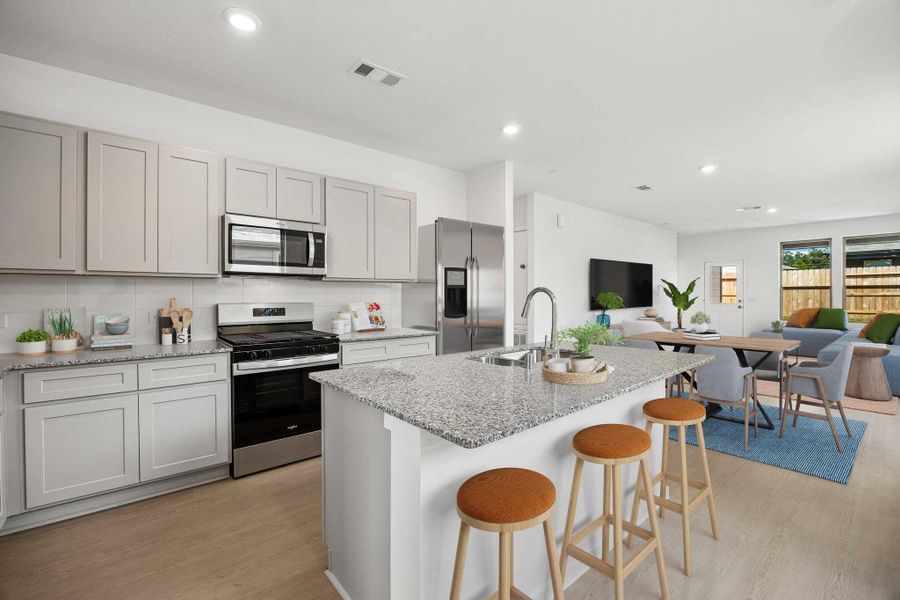 Furnished interior view inside a new home in Mavera, Conroe (Image 11).