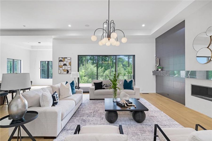 Furnished interior view inside a new home in , Atlanta (Image 38).