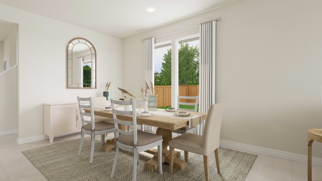 Representative furnished interior of a home built from the Lantana by Tri Pointe Homes in Mason Woods, Cypress (Image 6).