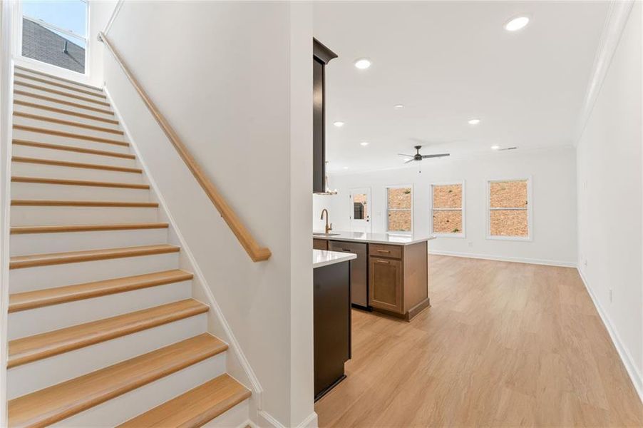 Furnished interior view inside a new home in Wildwood Place, Powder Springs (Image 15).