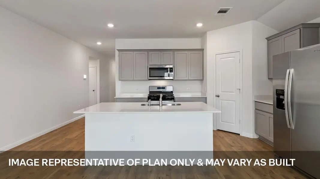 Furnished interior view inside a new home in Monarch Ranch, Manor (Image 3). Furnished interior view inside a new home in Monarch Ranch, Manor (Image 3).