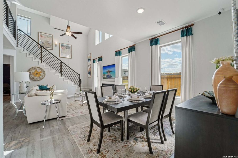 Furnished interior view inside a new home in Timber Creek, San Antonio (Image 8).
