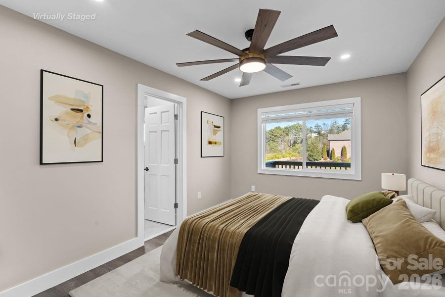 Furnished interior view inside a new home in , Weaverville (Image 31).