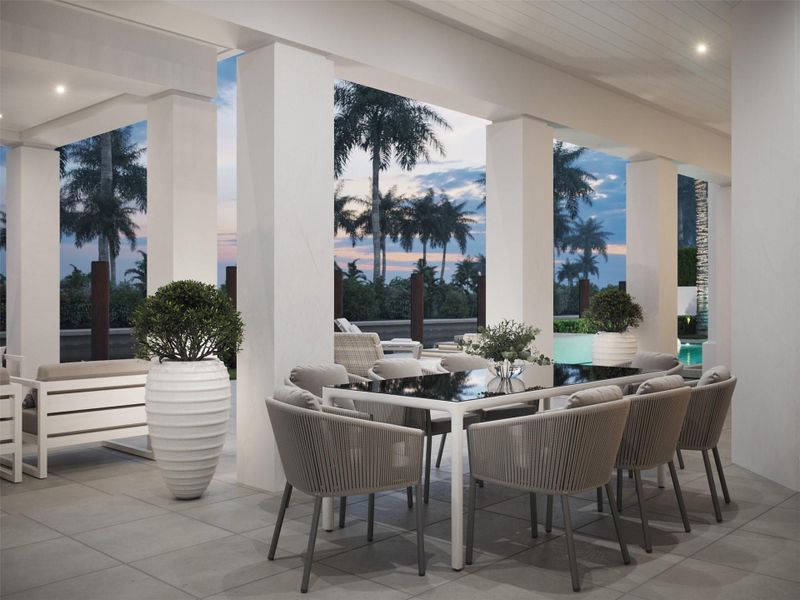 Furnished interior view inside a new home in , Fort Lauderdale (Image 14).