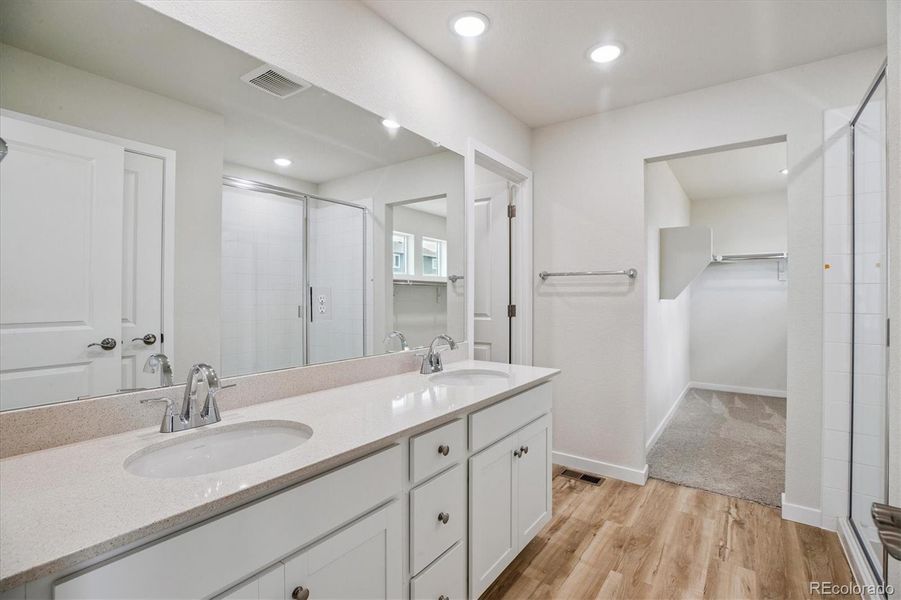 Furnished interior view inside a new home in Spring Valley Ranch, Elizabeth (Image 7). Furnished interior view inside a new home in Spring Valley Ranch, Elizabeth (Image 7).