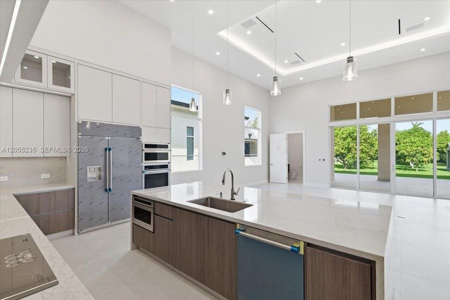 Furnished interior view inside a new home in , Miami (Image 55). Furnished interior view inside a new home in , Miami (Image 55).