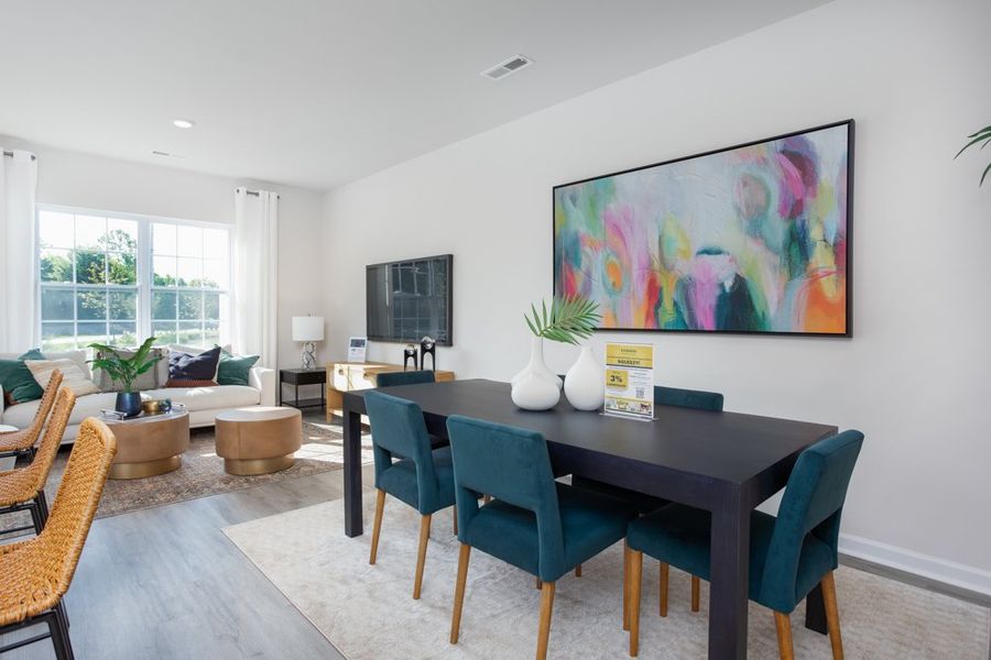 Representative furnished interior of a home built from the MAYWOOD by D.R. Horton in Trinity Townes, Trinity (Image 6). Representative furnished interior of a home built from the MAYWOOD by D.R. Horton in Trinity Townes, Trinity (Image 6).