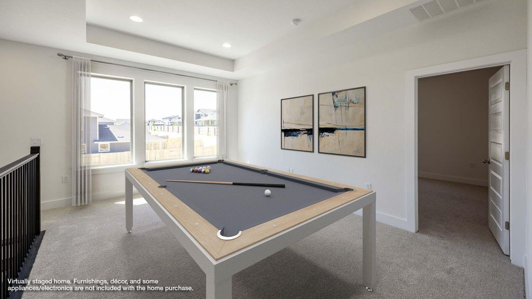 Furnished interior view inside a new home in Easton Park, Austin (Image 7).