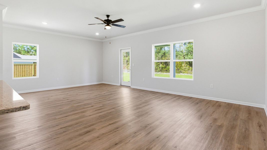 Spacious, unfurnished interior of a new home in Greystone, Crawfordville (Image 11). Spacious, unfurnished interior of a new home in Greystone, Crawfordville (Image 11).