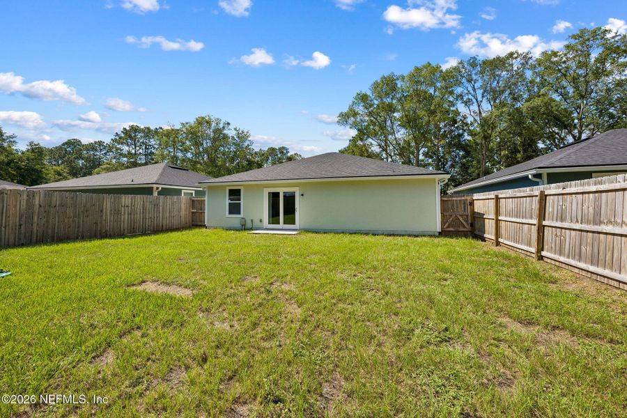 Exterior details and patio area of a home in , Jacksonville (Image 4). Exterior details and patio area of a home in , Jacksonville (Image 4).