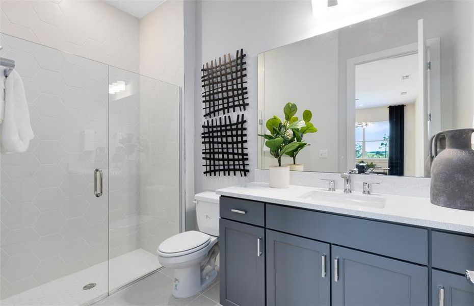 Furnished interior view inside a new home in Parkside Trails, Clermont (Image 26). Furnished interior view inside a new home in Parkside Trails, Clermont (Image 26).