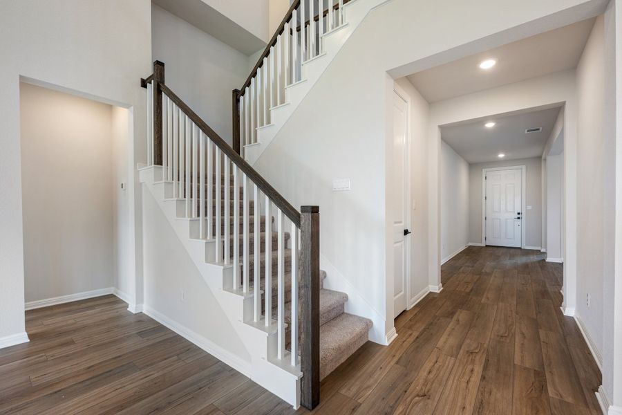 Representative unfurnished interior of a home built from the Thornton by Ashton Woods in Berry Creek Highlands, Georgetown (Image 21).