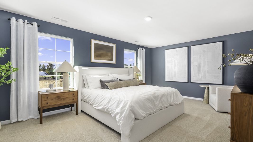Representative furnished interior of a home built from the Galen by D.R. Horton in Brookhaven, Greensboro (Image 14).