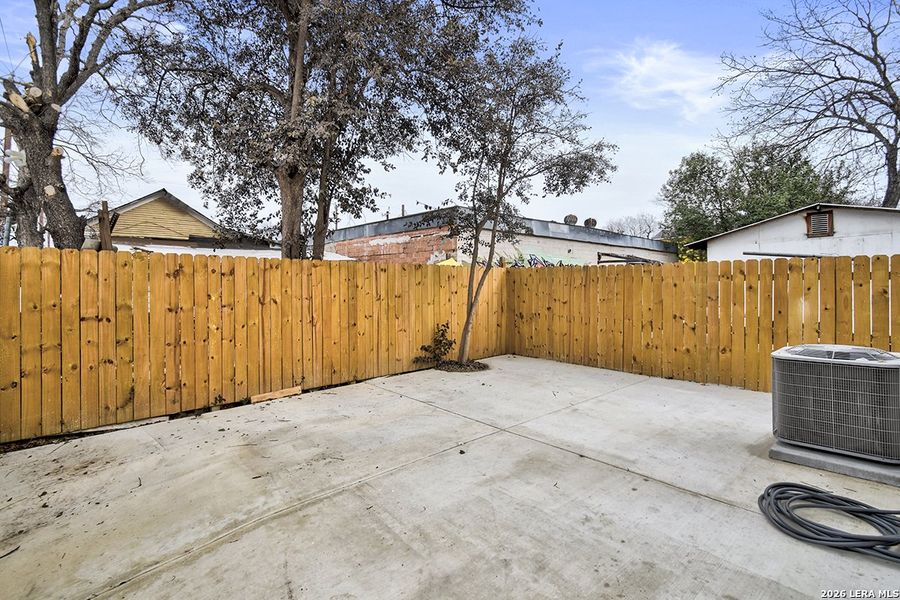 Exterior details and patio area of a home in , San Antonio (Image 25).