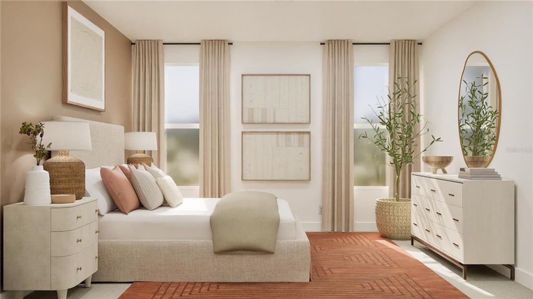 Furnished interior view inside a new home in Meadow Pointe: Classic Collection, Groveland (Image 22).