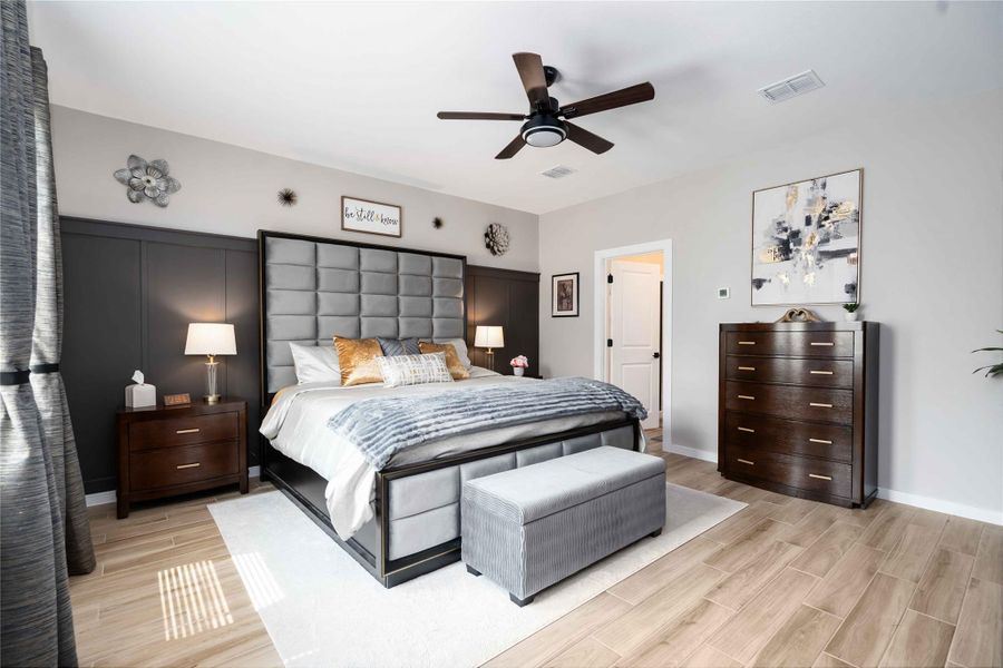 Furnished interior view inside a new home in Ascend at Legends Bay, Baytown (Image 34). Furnished interior view inside a new home in Ascend at Legends Bay, Baytown (Image 34).