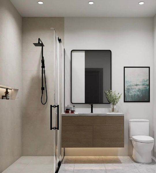 Furnished interior view inside a new home in , Delray Beach (Image 9).