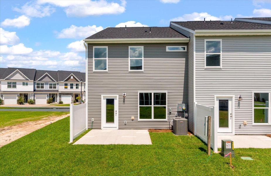 Exterior details and patio area of a home in , Goose Creek (Image 22). Exterior details and patio area of a home in , Goose Creek (Image 22).