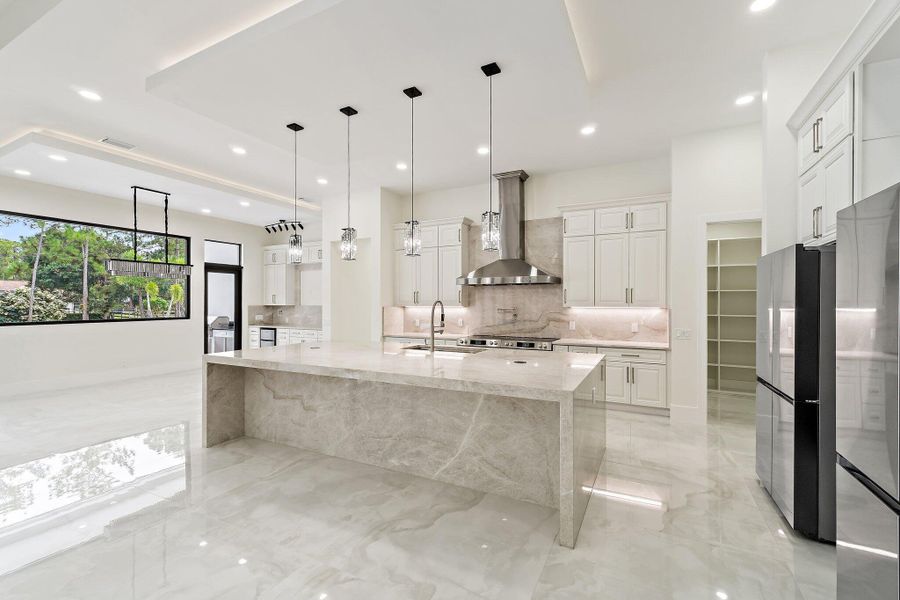 Furnished interior view inside a new home in , Jupiter (Image 38).