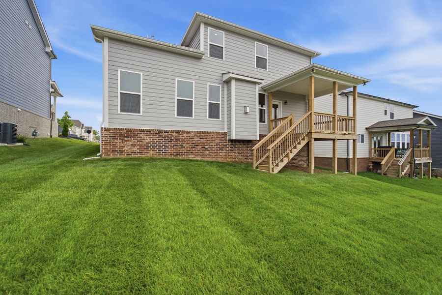 Exterior details and patio area of a home in The Retreat at Norman Farm, Hendersonville (Image 23).