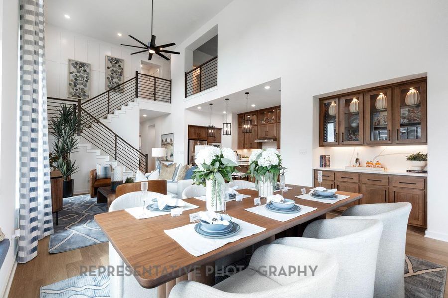 Furnished interior view inside a new home in Santa Rita Ranch: 40-45ft. lots, Liberty Hill (Image 29).