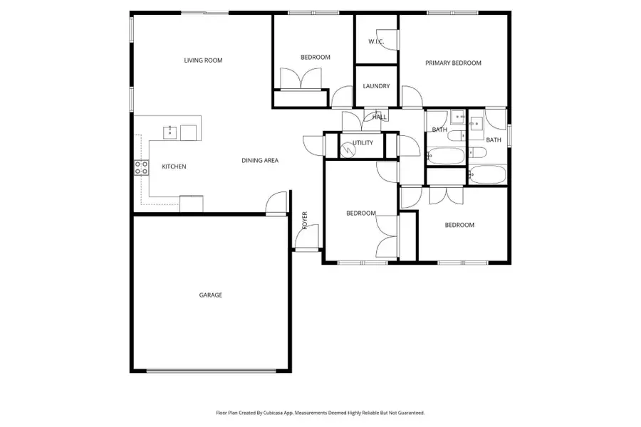 2D floor plan layout of this home in , Monroe, NC (Image 4).