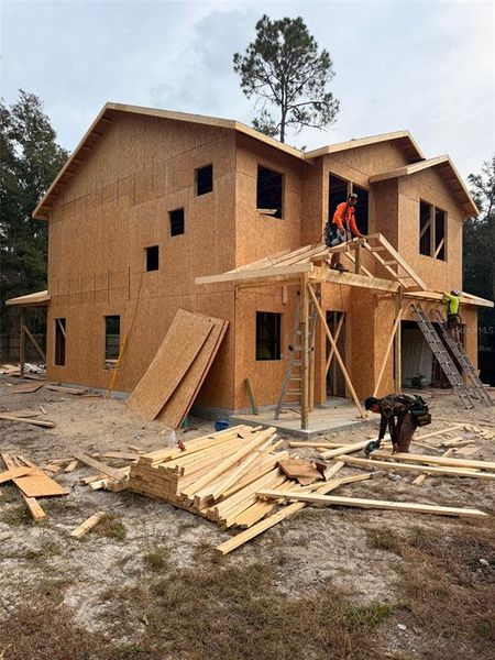 In-progress construction of a new home in , Interlachen, FL (Image 14).