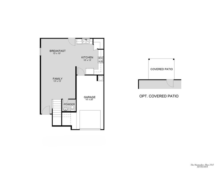 2D floor plan layout of this home in Townsend Reserve, Splendora, TX (Image 3).