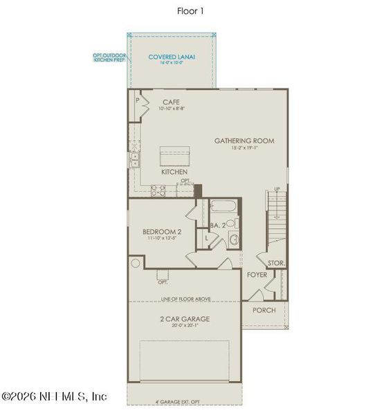 2D floor plan layout of this home in , St. Augustine, FL (Image 4).