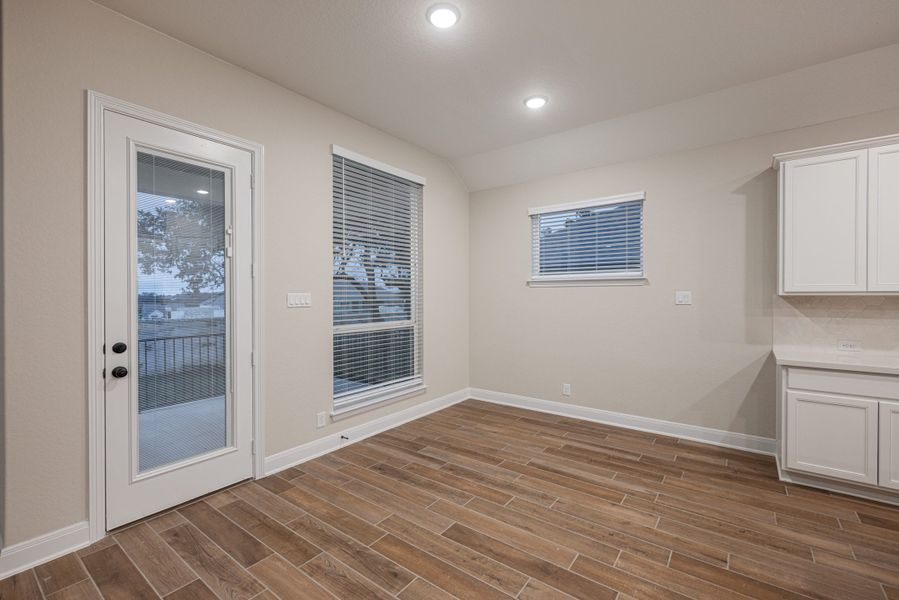 Representative unfurnished interior of a home built from the Mackenzie by Chesmar Homes in Sienna Lakes, San Antonio (Image 21).