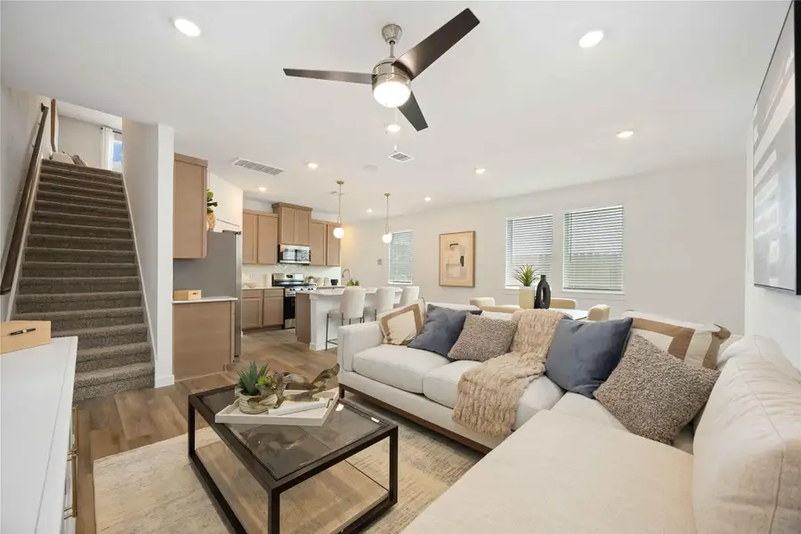Furnished interior view inside a new home in Grand West, Houston (Image 24).