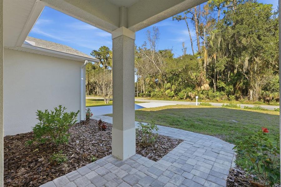 Exterior details and patio area of a home in , New Smyrna Beach (Image 26).