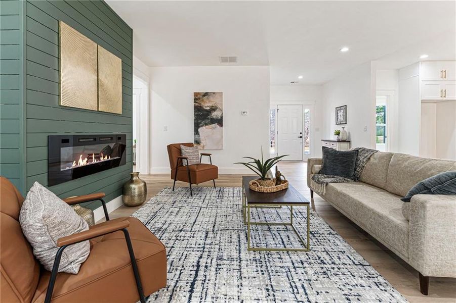 Furnished interior view inside a new home in , Cartersville (Image 34).