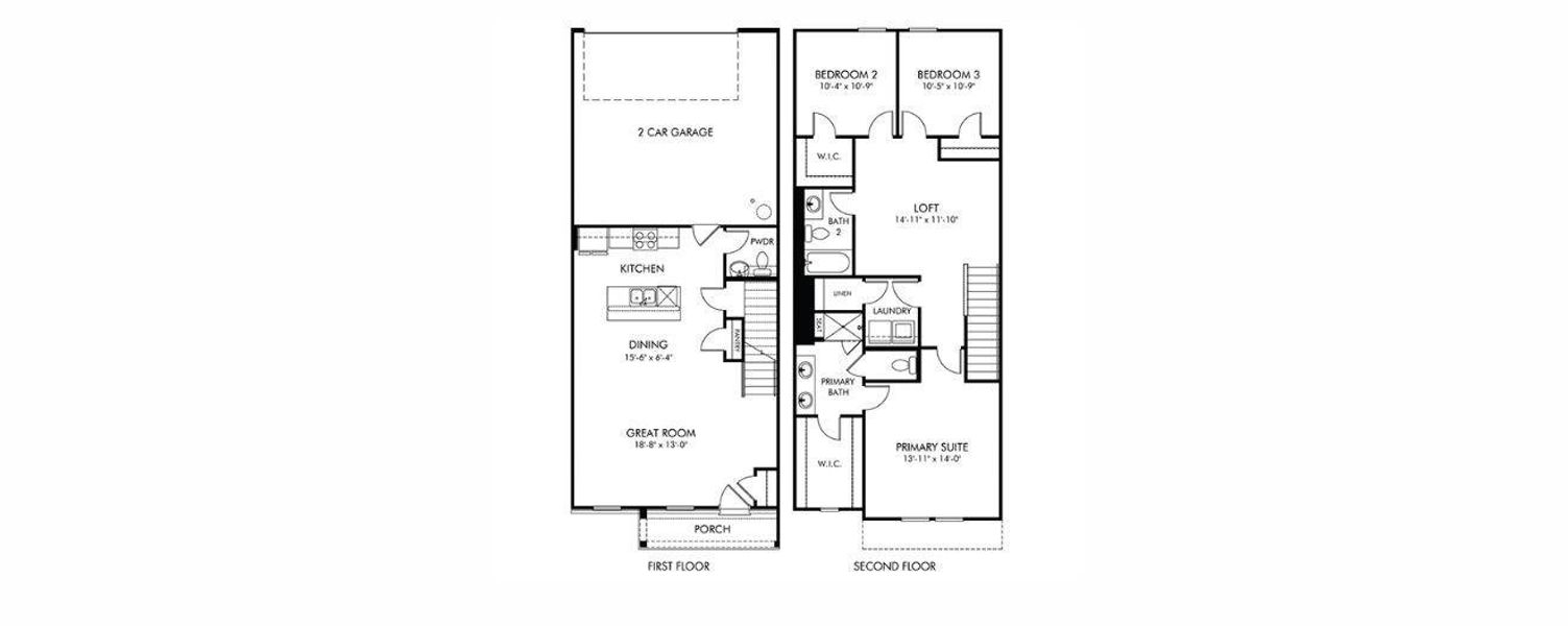 2D floor plan layout of this home in , Mooresville, NC (Image 3). 2D floor plan layout of this home in , Mooresville, NC (Image 3).