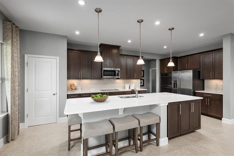 Furnished interior view inside a new home in The Crossings, St. Cloud (Image 24).